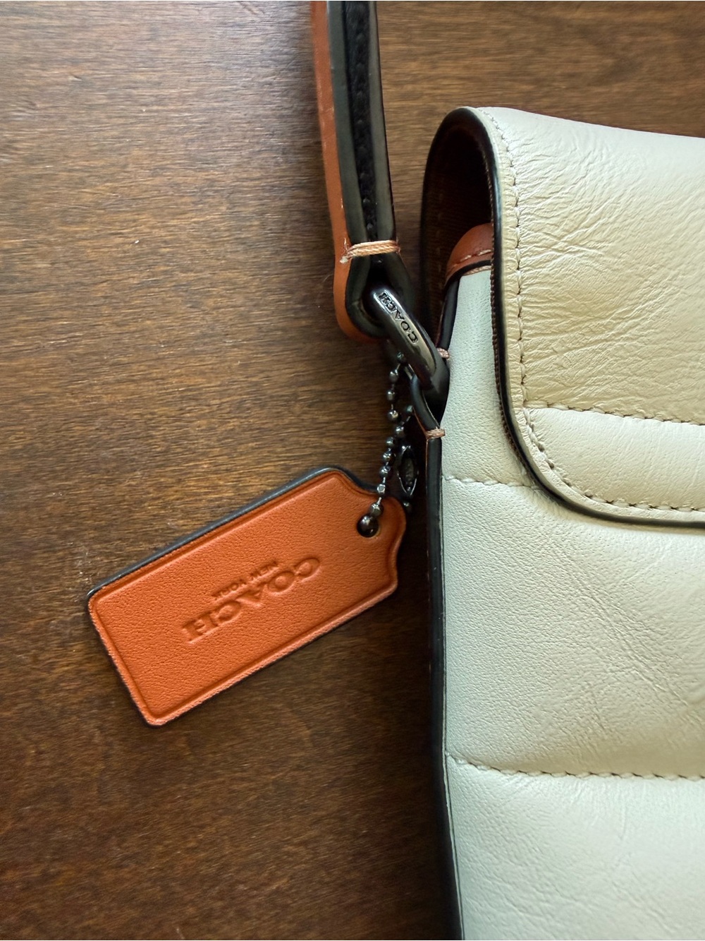COACH Track Small Flap Crossbody
With Quilting White Style CE651 EUC - Picture 7 of 14